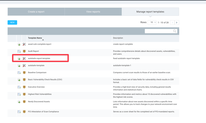autobahn-report-template in Template list